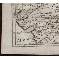 Gravure de 1749 - Carte de l'Empire moghol - 4