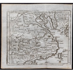 Gravure de 1749 - Carte de la Chine - 1