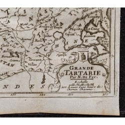Gravure de 1749 - Carte la Russie - 5