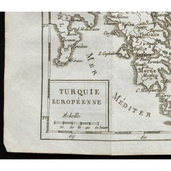 Gravure de 1803 - Carte de la Turquie européenne - 4