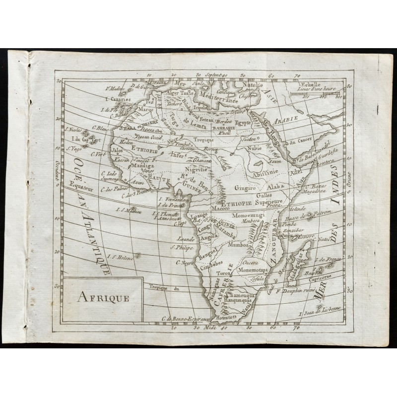 Gravure de 1803 - Carte de l'Afrique - 1