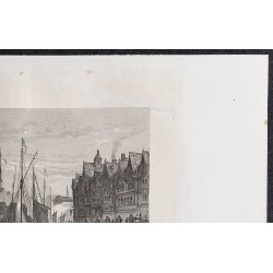 Gravure de 1862 - Hambourg en Allemagne - 3