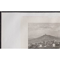 Gravure de 1862 - Turin en Italie - 2