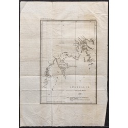 Gravure de 1839 - Cote Nord Ouest de l'Australie - 1