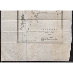 Gravure de 1839 - Cote Nord Ouest de l'Australie - 3