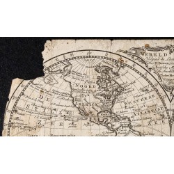 Gravure de 1768 - Mappemonde de Peter Meijer - 2