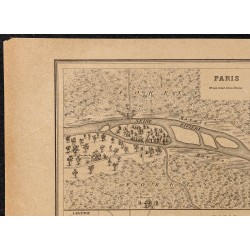 Gravure de 1896 - Évolution de Paris - 2