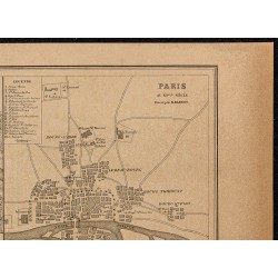 Gravure de 1896 - Évolution de Paris - 3