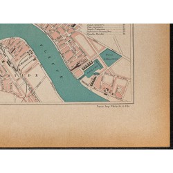 Gravure de 1896 - Plan de Bordeaux - 5