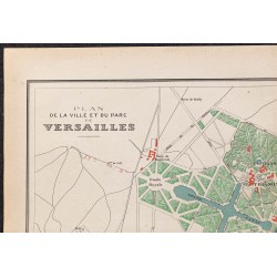 Gravure de 1896 - Plan de Versailles - 2