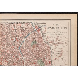 Gravure de 1896 - Plan de Paris - 3
