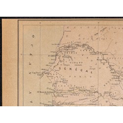 Gravure de 1896 - Carte du Sénégal et Mali - 2