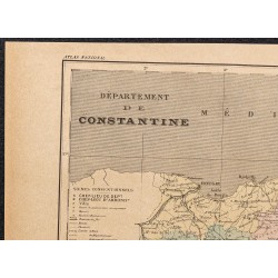 Gravure de 1896 - Carte du Département de Constantine - 2
