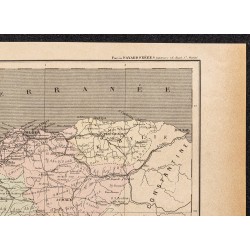 Gravure de 1896 - Carte du Département d'Alger - 3
