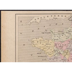 Gravure de 1896 - Formation territoriale de la France - 2