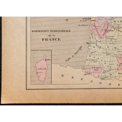 Gravure de 1896 - Formation territoriale de la France - 4