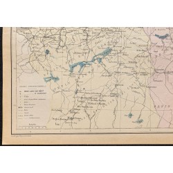 Gravure de 1896 - Carte de l'Algérie - 4