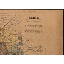 Gravure de 1896ca - Seine (Paris) (Département) - 3