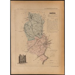 Gravure de 1896ca - Rhône (Département) - 1