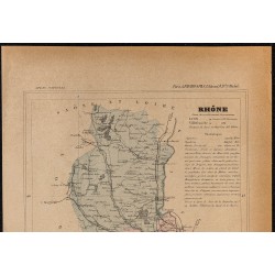Gravure de 1896ca - Rhône (Département) - 2