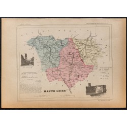 Gravure de 1896ca - Haute-Loire (Département) - 1