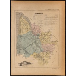 Gravure de 1896ca - Gironde (Département) - 1