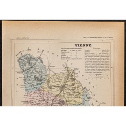 Gravure de 1896ca - Vienne (Département) - 2