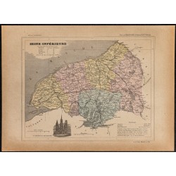 Gravure de 1896ca - Seine-Maritime (Département) - 1