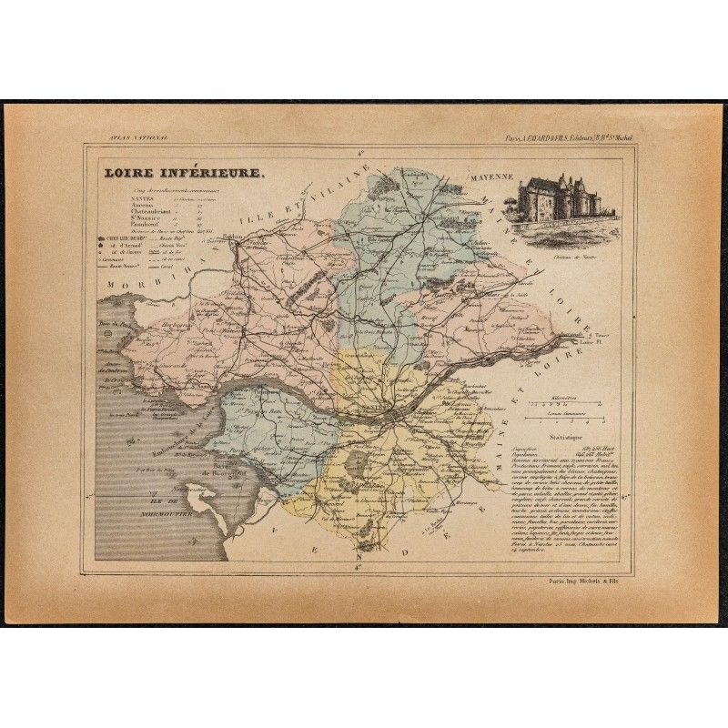 Gravure de 1896ca - Loire-Atlantique (Département) - 1