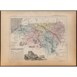 Gravure de 1896ca - Pyrénées-Atlantiques (Département) - 1