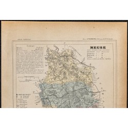 Gravure de 1896ca - Meuse (Département) - 2