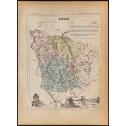 Gravure de 1896ca - Nièvre (Département) - 1