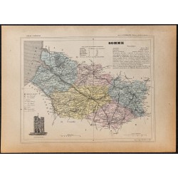 Gravure de 1896ca - Somme (Département) - 1