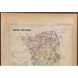 Gravure de 1896ca - Deux Sèvres (Département) - 2