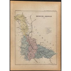 Gravure de 1896ca - Meurthe-et-Moselle (Département) - 1