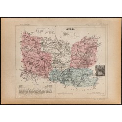 Gravure de 1896ca - Oise (Département) - 1