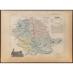 Gravure de 1896ca - Tarn (Département) - 1