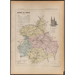Gravure de 1896ca - Eure et Loir (Département) - 1