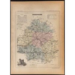 Gravure de 1896ca - Dordogne (Département) - 1