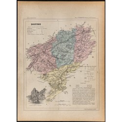 Gravure de 1896ca - Doubs (Département) - 1