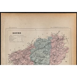 Gravure de 1896ca - Doubs (Département) - 2