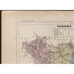 Gravure de 1896ca - Vosges (Département) - 2