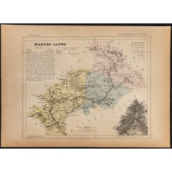 Gravure de 1896ca - Hautes-Alpes (Département) - 1