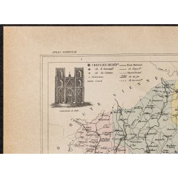 Gravure de 1896ca - Corrèze (Département) - 2