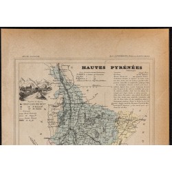 Gravure de 1896ca - Hautes Pyrénées (Département) - 2