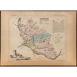 Gravure de 1896ca - Vaucluse (Département) - 1