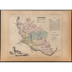 Gravure de 1896ca - Vaucluse (Département) - 1