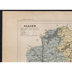 Gravure de 1896ca - Allier (Département) - 2
