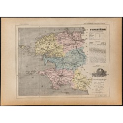 Gravure de 1896ca - Finistère (Département) - 1