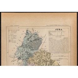 Gravure de 1896ca - Jura (Département) - 2